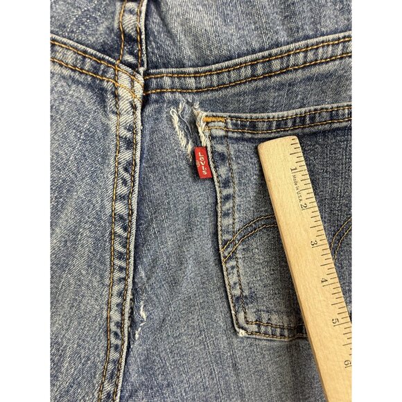 Vintage Levis 550 Jeans Womens 14M Blue Relaxed Boot Cut Stretch Denim 36X33 Y2K - Picture 10 of 16